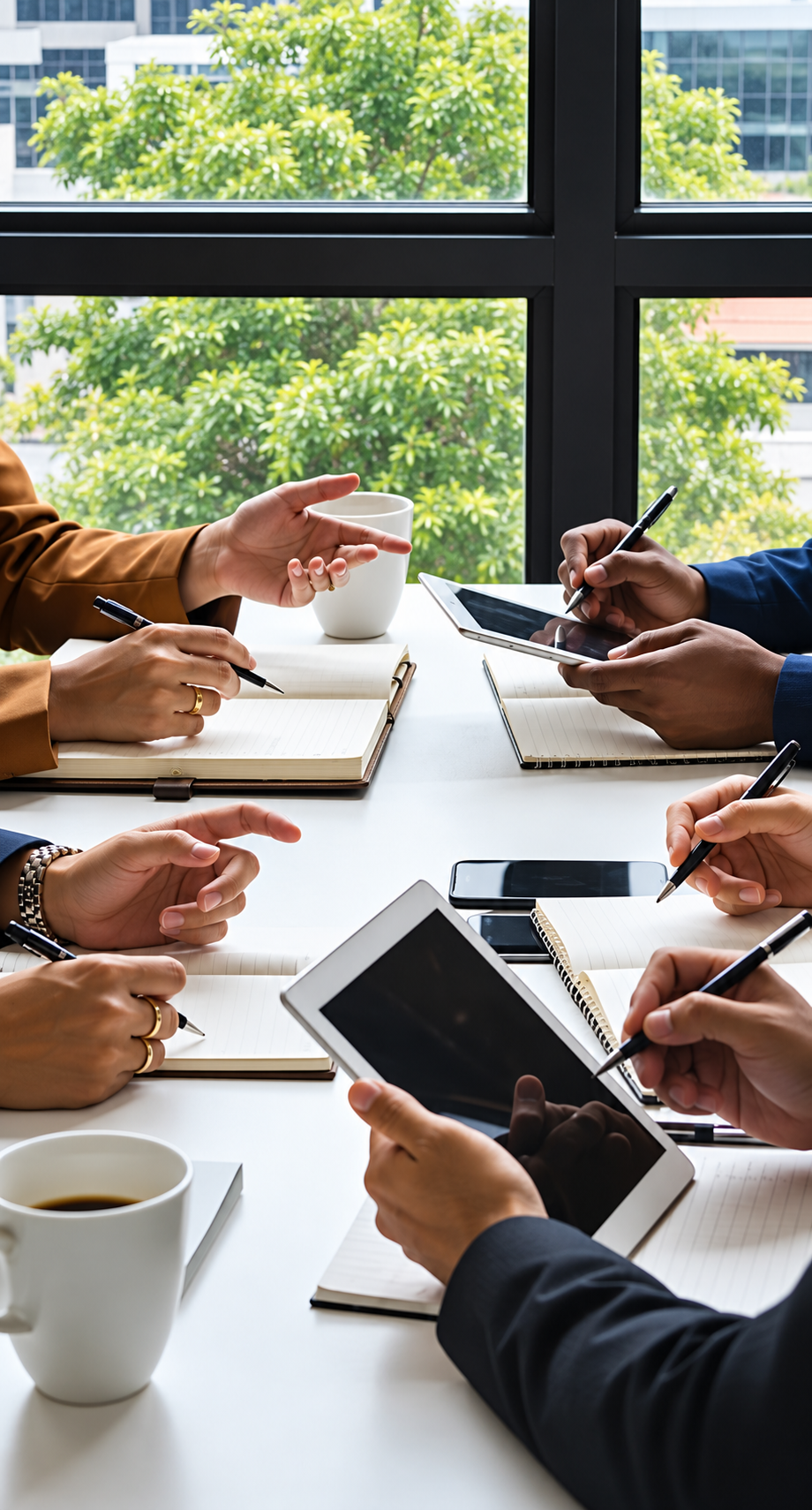Business professionals in consultation meeting